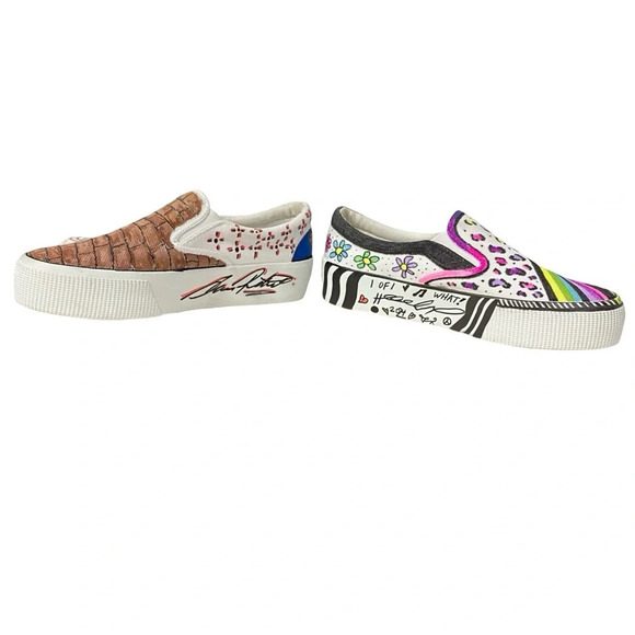 Superga Platform Sneakers Unisex Mens 7.5 Womens 9 Slip On Canvas Thick Soles - Picture 12 of 16